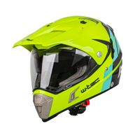 Moto přilba W-TEC Dualsport  M (57-58)  Fluo Yellow-Blue