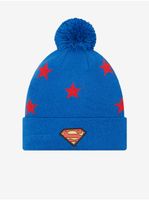 Red-Blue Boys Patterned Beanie New Era Star Bobble - Unisex