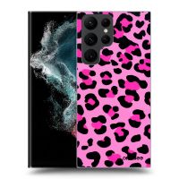 Silikónový čierny obal pre Samsung Galaxy S23 Ultra 5G - Pink Tiger