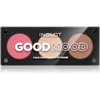 Inglot Face Palette fehérítő, bronzosító és arcpirosító árnyalat Good Mood 7 g