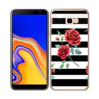 PROTEMIO MY ART Zaščitni ovitek za Samsung Galaxy J4 Plus (J415) ČRNO-BELA (034)