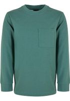 Boys' long-sleeved T-shirt with a green pocket