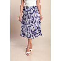 Midirock Mit Print, Lila