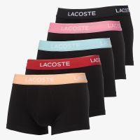 Bokserki LACOSTE 5 Pack Trunk Black/ Ledge-Reseda-Pastille Mint-Lighthouse Red-Black XXL