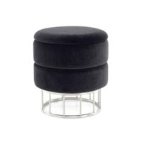 Kayoom TABURETKA, kov, plast, textil, kompozitné drevo, 37,5/41/37,5 cm