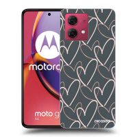 Silikónový prehľadný obal pre Motorola Moto G84 5G - Veľa lásky