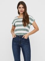 Vero Moda Wide Stripe Tricou Alb