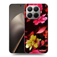 Silikónový čierny obal pre Xiaomi 15T Pro - Dark Peonny