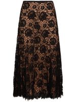 Crushed Dance Cotton Blend Lace Skirt