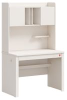 Písací stôl s nadstavcom so skrinkami vandella - béžová