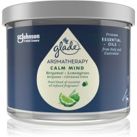 GLADE Aromatherapy Calm Mind αρωματικό κερί Bergamot + Lemongrass 260 γρ