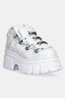 New Rock sneakers din piele Napa Blanca, Tower Blanco E14  + Lateral culoarea alb, M-106-S53