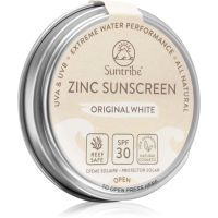 Suntribe Zinc Sunscreen mineralisierende schützende Creme für das Gesicht und Körper SPF 50 Original White 45 g