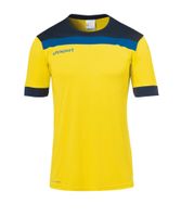 UHLSPORT Tehnička sportska majica  tamno plava / tamo žuta / crna