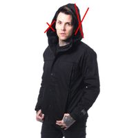 Muški duks Vixxsin - LINCOLN - BLACK - OŠTEĆENO XL