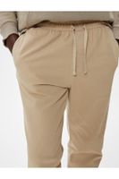 Koton Gabardine Trousers with Lace Waist Pocket Detail Cotton