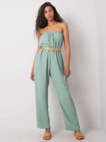 RUE PARIS Zöld jumpsuit övvel