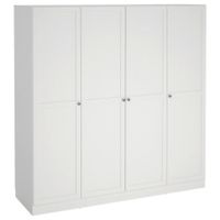 MID.YOU ŠATNÍ SKŘÍŇ S OTOČNÝMI DVEŘMI, bílá, 195,5/200/61,7 cm