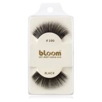 Bloom Natural künstliche Wimpern aus Naturhaar No. 100 (Black) 1 cm