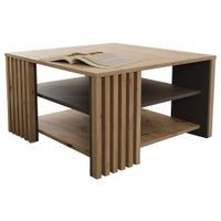Carryhome KONFERENČNÝ STOLÍK, sivá, dub artisan, kompozitné drevo, 80/45/80 cm