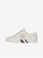 Krémové dámské kožené tenisky Tommy Hilfiger - Dámské