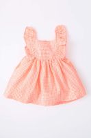 DEFACTO Regular Fit gingham Sleeveless Woven Dress