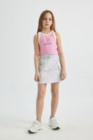 DEFACTO Girl's Cargo Pocket Waist Tie Skirt