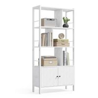 Boxxx REGÁL, biela, farba javora, oceľ, 74/154,5/30 cm