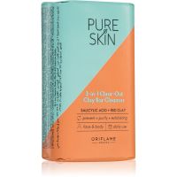 Oriflame Pure Skin čistilno milo z ilovico za obraz in telo 75 g