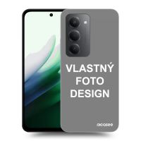 Silikónový čierny obal pre Xiaomi Redmi 15 5G - Vlastný fotka/motiv