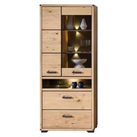 Livetastic VITRÍNA, dub artisan, 85/204/38 cm