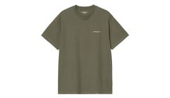 Carhartt WIP S/S Script Embroidery T-Shirt Green Pánske - Tričká Carhartt WIP - Zelená - I030435_3LU_XX-L - Size: L