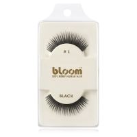 Bloom Natural künstliche Wimpern aus Naturhaar No. 1 (Black) 1 cm