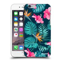 Silikónový čierny obal pre Apple iPhone 6/6S - Pink Monstera