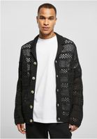 Crochet Cardigan Black