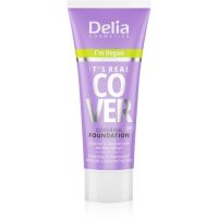 Delia Cosmetics It's Real Cover prekrivni tekoči puder odtenek 204 frappe 30 ml