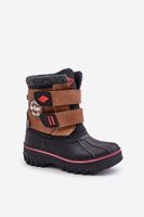 Children's snow boots with Velcro Lee Cooper Camel