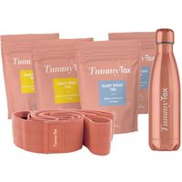 Dublu TeaTox cu Sticla Tummy și Booty Band GRATIS
