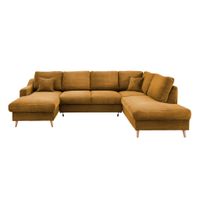 P & B SEDACIA SÚPRAVA, textil, zlatá