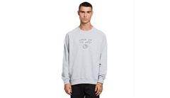 Dedicated Sweatshirt Malmoe Local Planet Grey Melange Pánske - Mikiny a mikiny s kapucou Dedicated - Sivá - 18338-L - Size: L