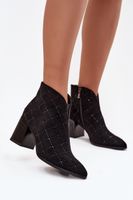 Damskie botki z ozdobami