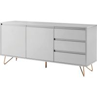 Livetastic ŠIROKÁ KOMODA, biela, 150/70/40 cm