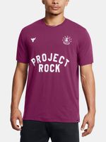 Under Armour UA Project Rock Badge Of Honor Majica ljubičasta