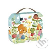 Puzzle v kufríku Záhradné zvieratká 20 ks - puzzle z kategorie Dětské puzzle