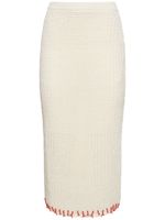 Coral Knitted Midi Skirt