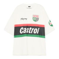 Cropp - Majica s potiskom Castrol - kremna