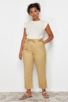 Trendyol Curve Stone Carrot Woven Fabric Trousers