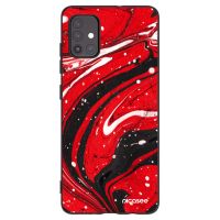 Silikónový čierny obal pre Samsung Galaxy A51 A515F - Red black
