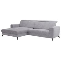 Sit & More ROHOVÁ SEDACIA SÚPRAVA, textil, svetlosivá