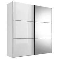 Moderano SKRIŇA S POS. DVER. – HOR.VED, biela, 188/222/68 cm